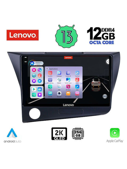 Lenovo Car Audio System for Honda CR-Z 2010-2016 (Bluetooth/USB/AUX/WiFi/GPS/Apple-Carplay/Android-Auto) with Touch Screen 9"