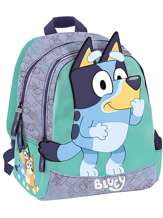 Graffiti Bluey Schulranzen Rucksack Kindergarten in Türkis Farbe 2024