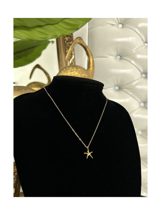 Gold Starfish Necklace