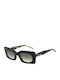Scotch & Soda Women's Sunglasses with Black Plastic Frame and Green Gradient Lens SS7041-001