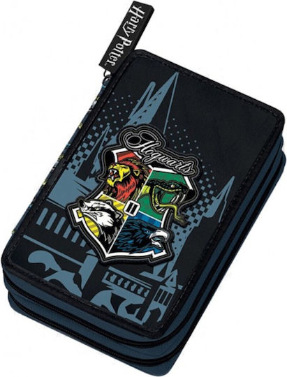 Graffiti Pencil Case Full with 2 Compartments Black