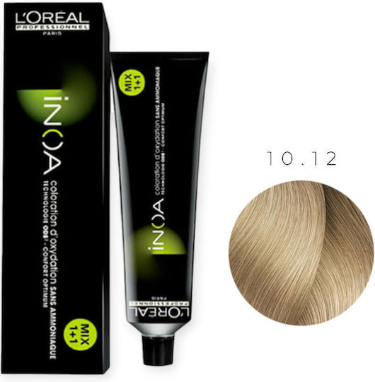 L'Oréal Professionnel Inoa Боя за Коса Без Амоняк 10.12 Много Светло Пепеляво Перлено Русо 60ml