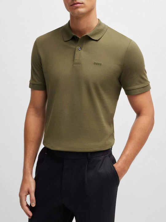 Hugo Boss Pallas Ανδρική Μπλούζα Polo Πράσινη