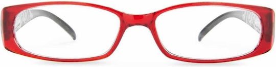 Lektor Damen Lesebrille +2.00 in Rot Farbe