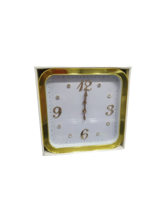 Wall Clock Plastic Gold Ø30cm