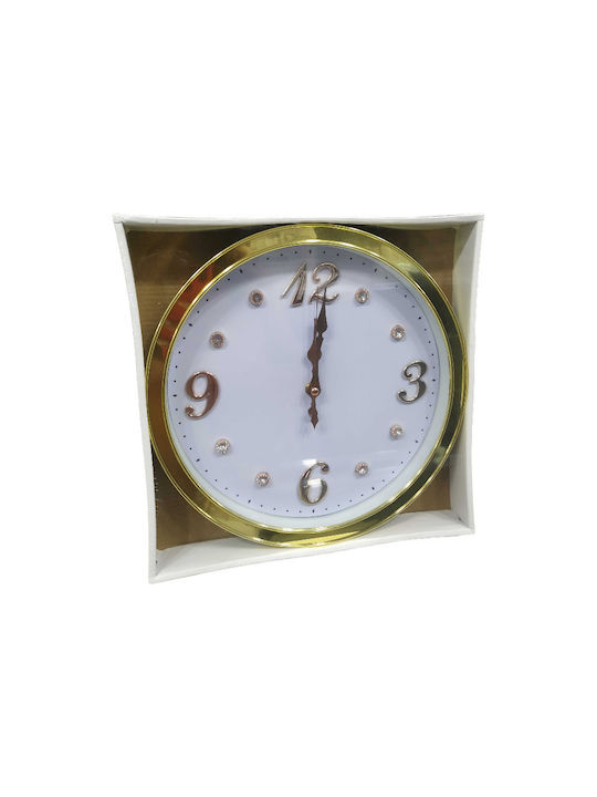 Wanduhr Kunststoff Gold Ø30cm