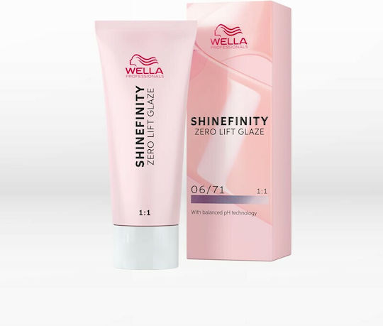 Wella Shinefinity Zero Lift Glaze Temporary Hair Dye 06/71 Frosted Chestnut 60ml