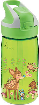 Laken Kids Water Bottle Thermos Plastic with Straw Bambinos Tritan 450ml