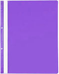 Metron Clipboard with Spring for Paper A4 Purple Οπές 1pcs