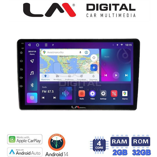 LM Digital Ηχοσύστημα Αυτοκινήτου για Ford Focus / Mondeo / Galaxy / S-Max 2006 > 2015 (Bluetooth/USB/WiFi/GPS/Apple-Carplay/Android-Auto)