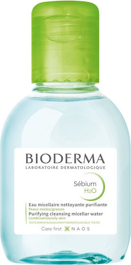 Bioderma Sebium H2o Мицеларна Вода Премахване на Грим за Лице и Очи за Контрол на Омазняването и Срещу Несъвършенствата 100 мл