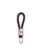 Leather Toyota Keychain Brown