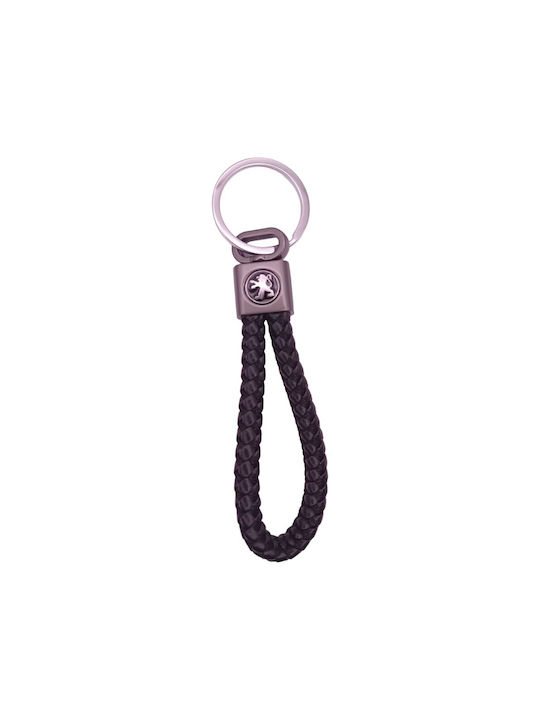 Leather Keychain Peugeot