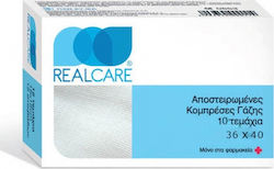 Real Care Sterile Gaze 36x40cm 10pcs