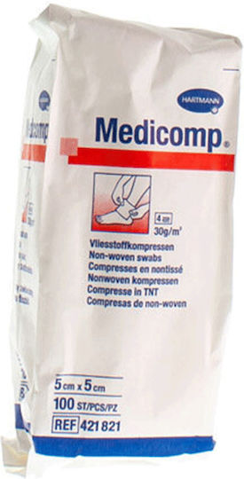 Hartmann Medicomp Non-Sterile Gauzes 5x5cm 100pcs