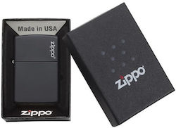 Zippo Klassischer Matt Logo Winddichter Feuerze...