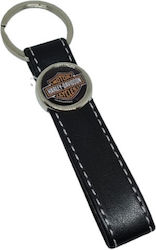 Harley Davidson Ключодържател Черна Кожа