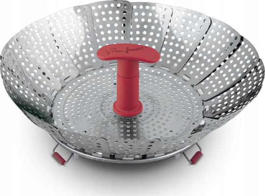 Coș pliabil pentru aburi din oțel inoxidabil Lamart 22cm Vapor Gri Lt7065