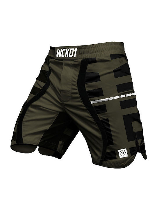 Wicked1 WK-FS23MSEK-GR Σορτσάκι MMA Grün