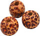 Holz Perlen & Pailletten Beige 100Stück 16mm