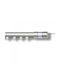 Anartisi Ilios S1 One-Way Metallic Curtain Track Silver 160cm 513623-01
