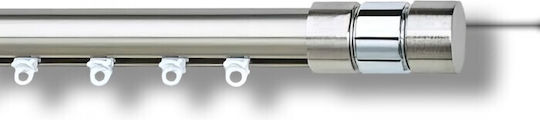 Anartisi Ilios S1 One-Way Metallic Curtain Track Silver 200cm 513623-02
