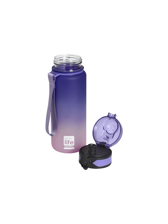 Ecolife Tritan Water Bottle 500ml Purple