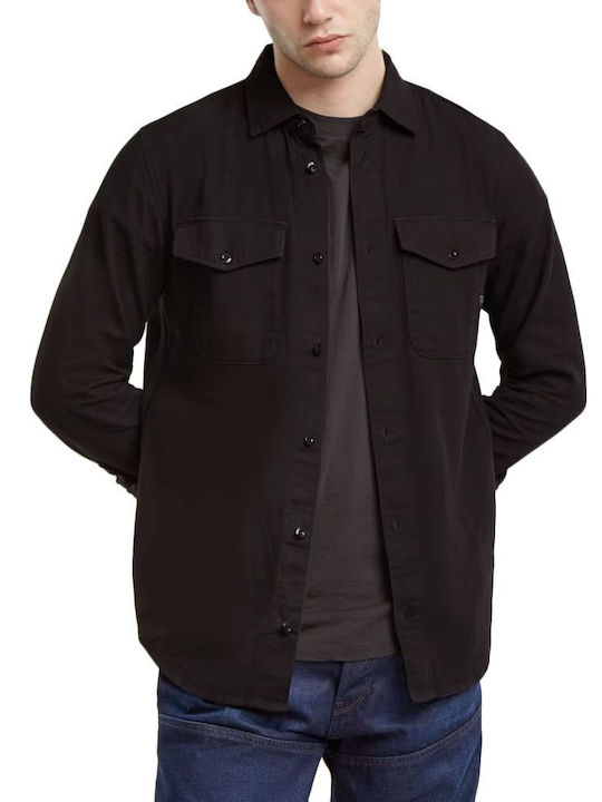 G-Star Raw Men's Shirt Long Sleeve Cotton Black