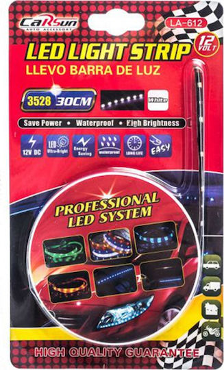 Carsun LED Ταινία Αυτοκινήτου 30cm 12V Κόκκινο