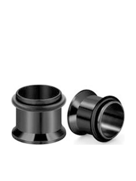 Surgical Steel Black Flesh Tunnel Plug 12mm 1 piece