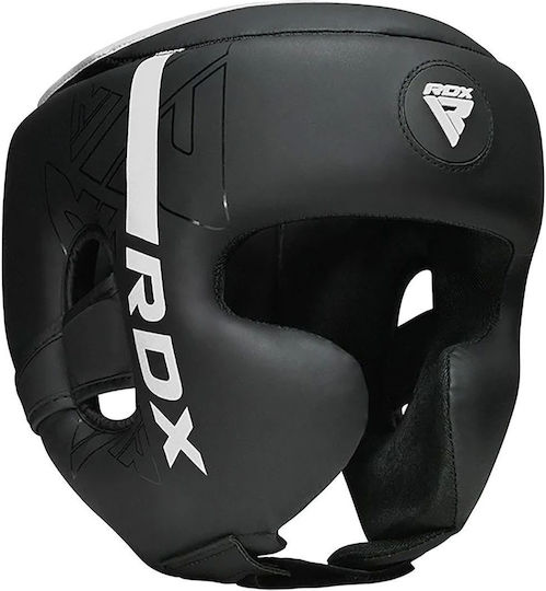RDX Adult Open Face Boxing Headgear Leather White