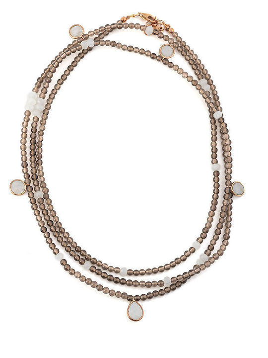 Gregio Necklace Natural Earth Tone Silver 925