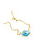 Necklace Eye from Gold Plated Silver