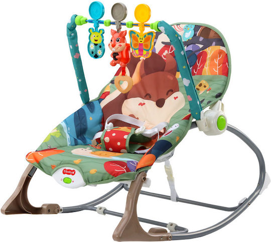 Lean Toys Electric Relax pentru Bebeluși Fox cu Muzică și Vibrații Multicolor