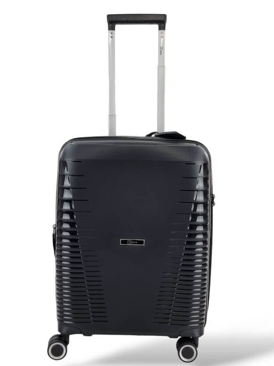 Rain Cabin Hard Travel Suitcase Black with 4 Wh...