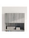 Hängeschrank fürs Wohnzimmer aus Spanplatte Grau 80x42,5x40 cm