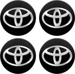Τάπα Κέντρου Ζάντας Toyota με Εσωτερική Διάμετρο 62mm Μαύρο 1τμχ