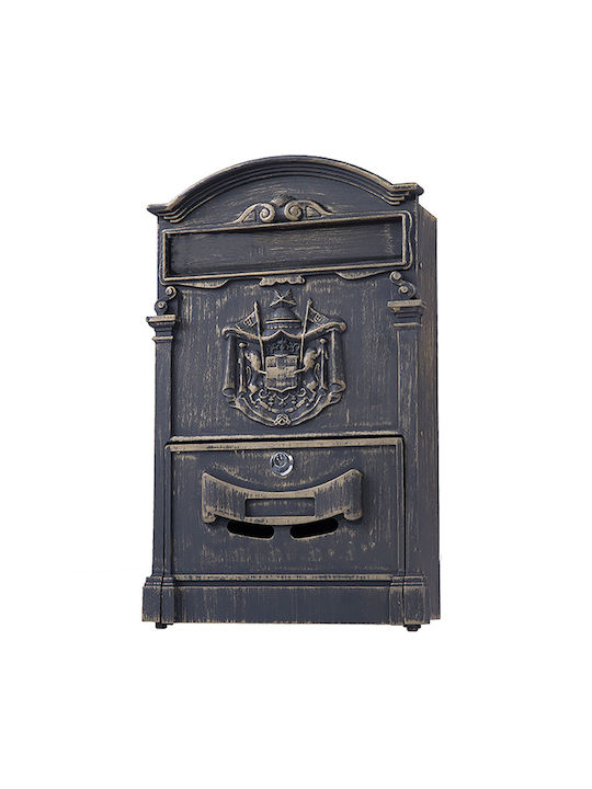 Korbi Outdoor Mailbox Metallic in Black Color