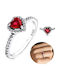 Amalfi Accessories Damen Ring aus Silber