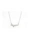 Goldsmith Necklace Name from White Gold 9 K