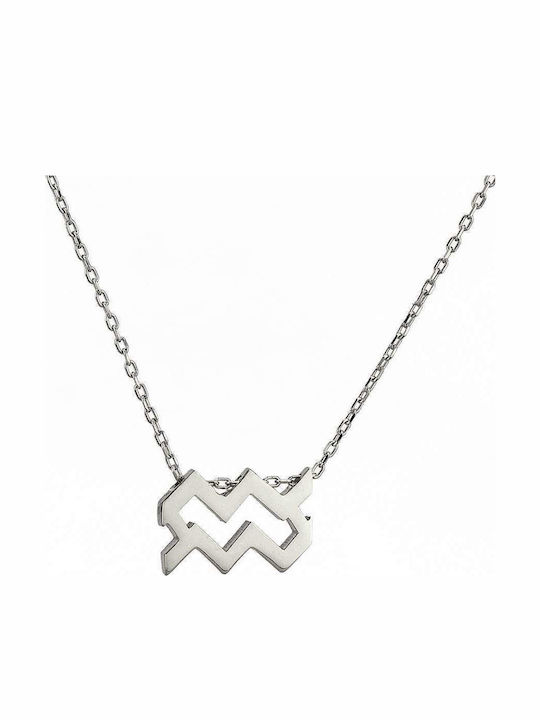 Goldsmith Зодиакален знак Водолей от Сребърен