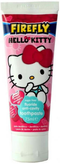 Firefly Hello Kitty Παιδική Οδοντόκρεμα για 6+ Χρονών με Γεύση Φράουλα 75ml