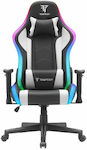 Tempest Gaming Glare Artificial Leather Gaming Chair with Adjustable Arms White / Black