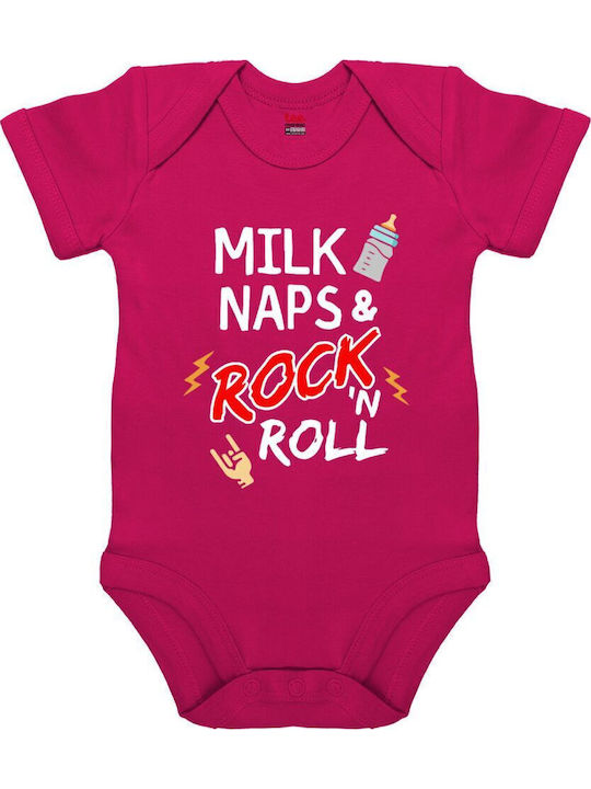 Koupakoupa Milk Naps And Rock N' Roll Κορμάκι Ροζ