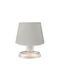 Heronia Plastic Table Lamp for Socket E27 with White Shade and Bronze Base