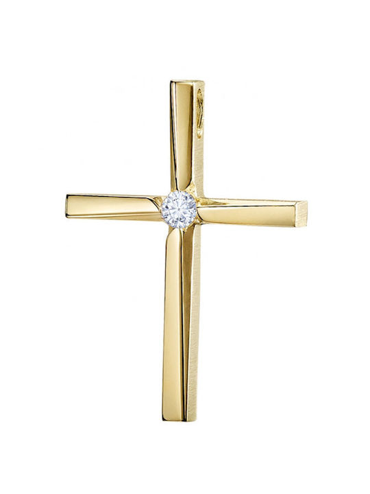 Triantos Gold Cross 14K with Chain