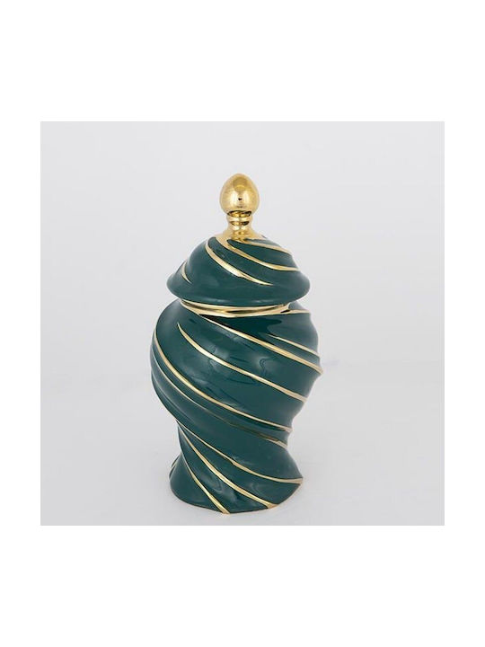 Decorative Vase Green 30.5cm