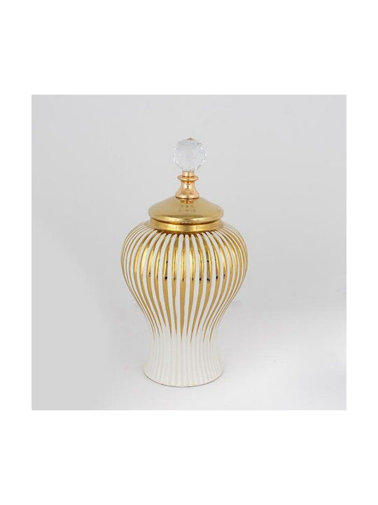 Decorative Vase White 15.5x29.5cm