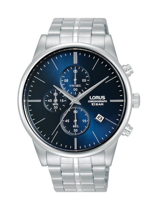 Lorus Urban Uhr Chronograph Batterie mit Silber Metallarmband