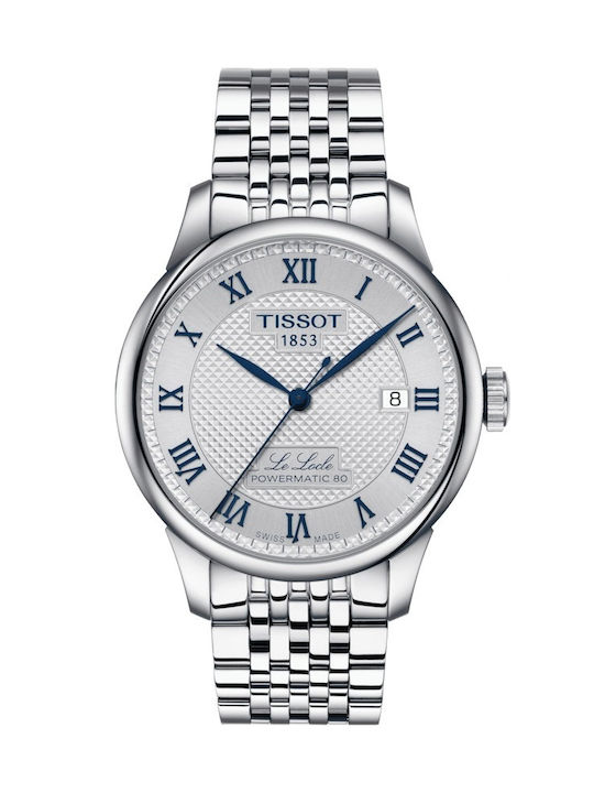Tissot Watch Battery with Silver Metal Bracelet